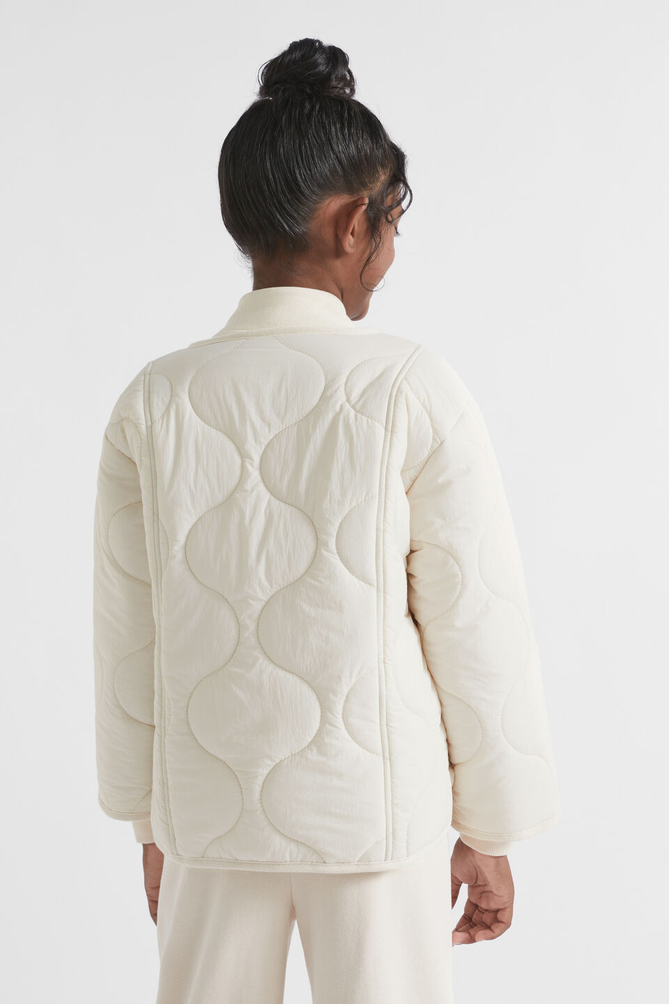 Quilted Jacket  Creme