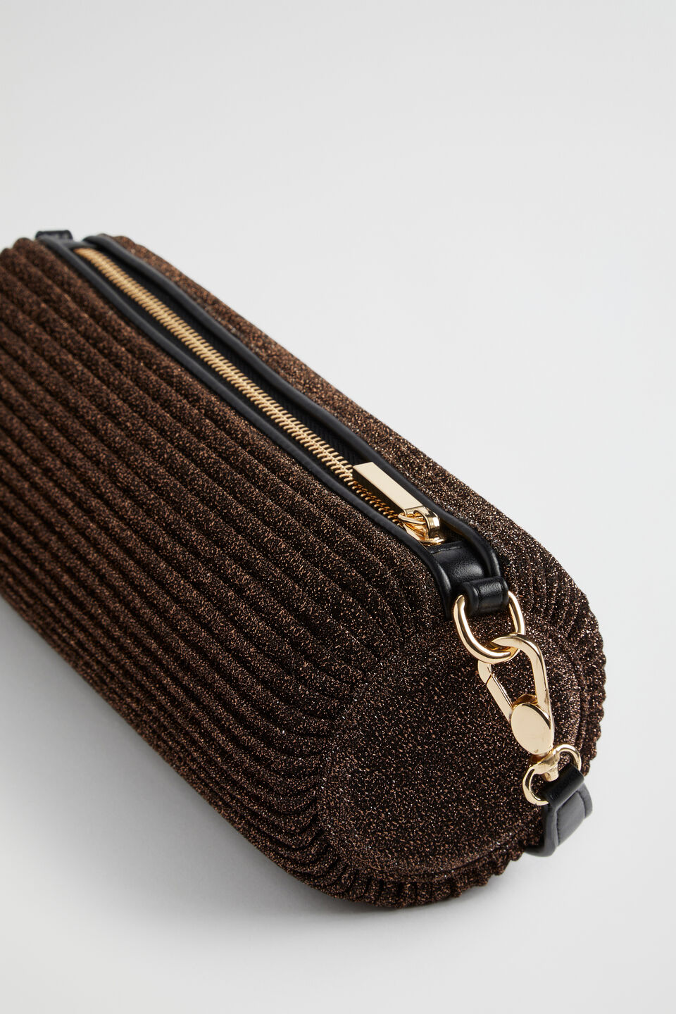 Satin Pleated Shoulder Bag main image 0