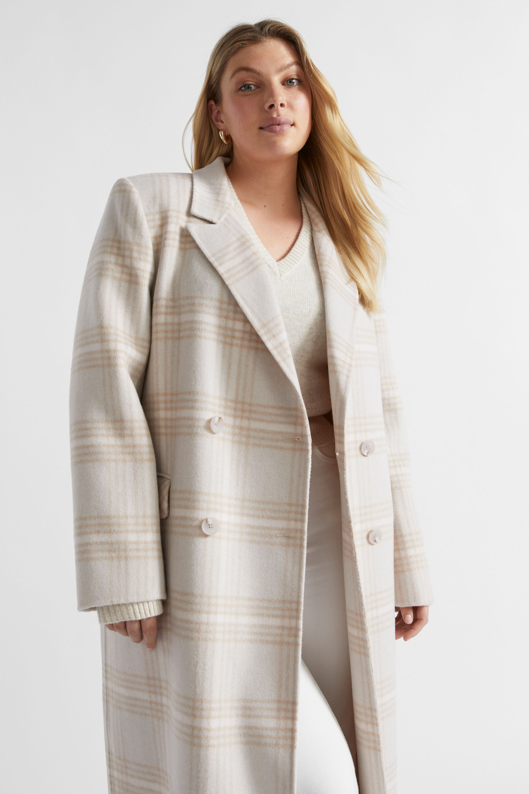 ジャケット・アウター URU 19AW WOOL CHECK BELTED COAT uru 19aw wool check belted coat（URU OTHER 19AW WOOL CHECK