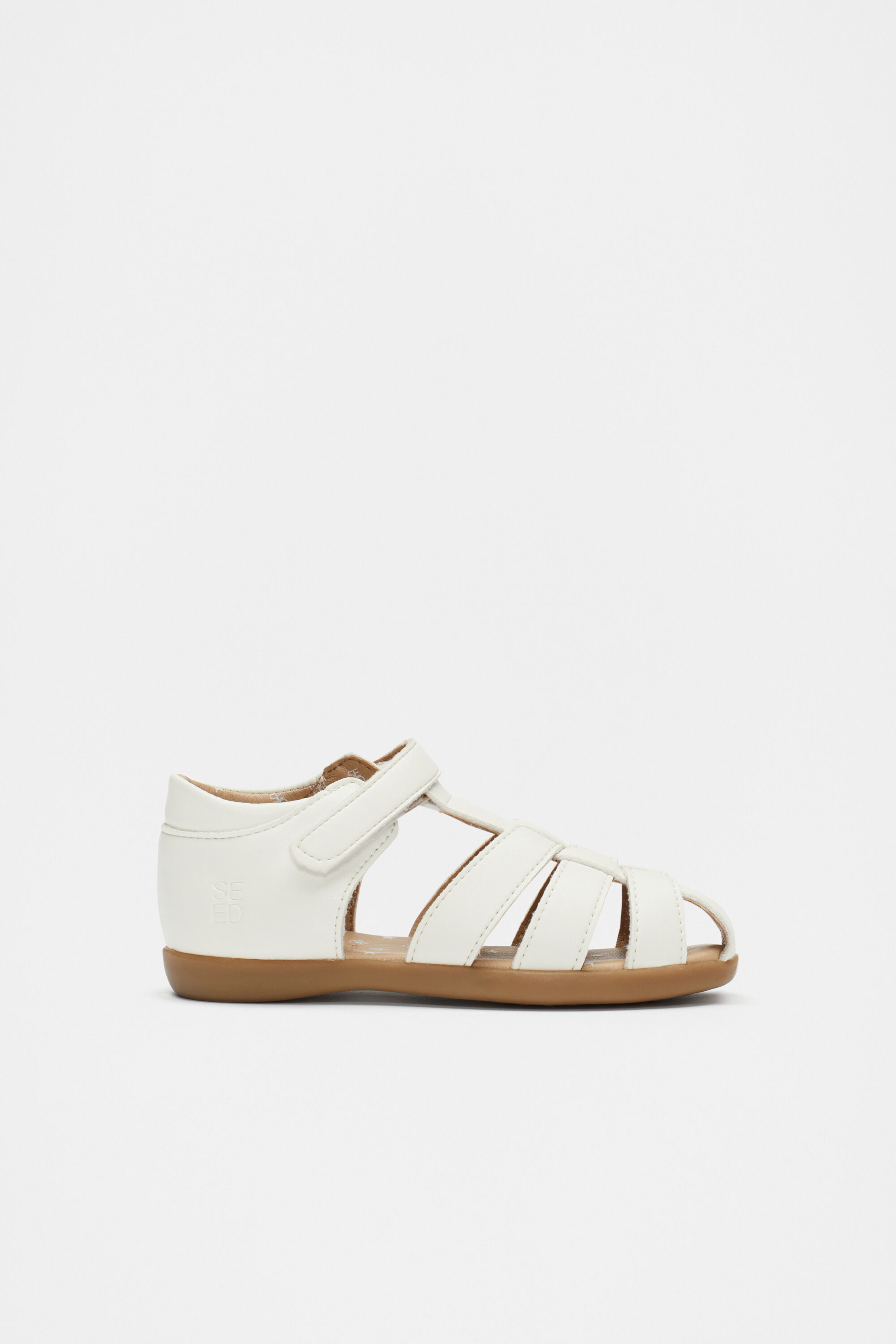 Baby sandals white top