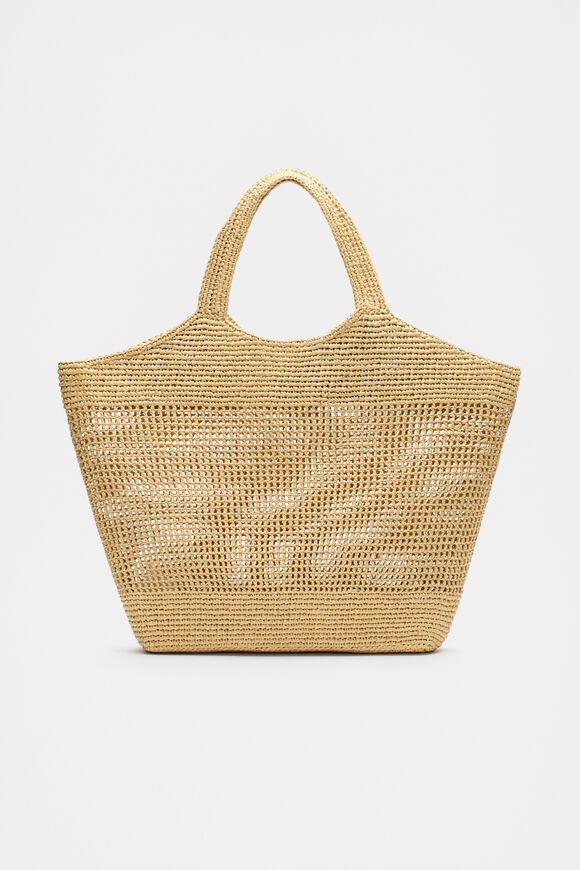 Woven Large Tote  Natural  hi-res