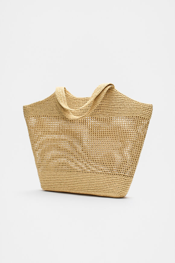 Woven Large Tote  Natural  hi-res