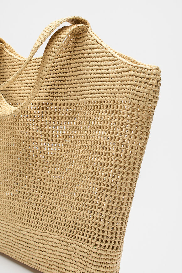 Woven Large Tote  Natural  hi-res