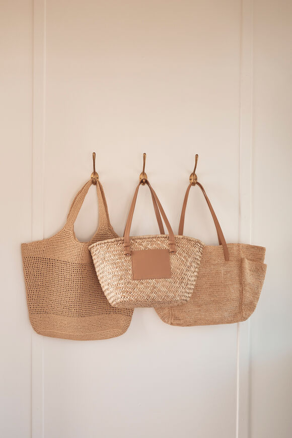 Woven Large Tote  Natural  hi-res