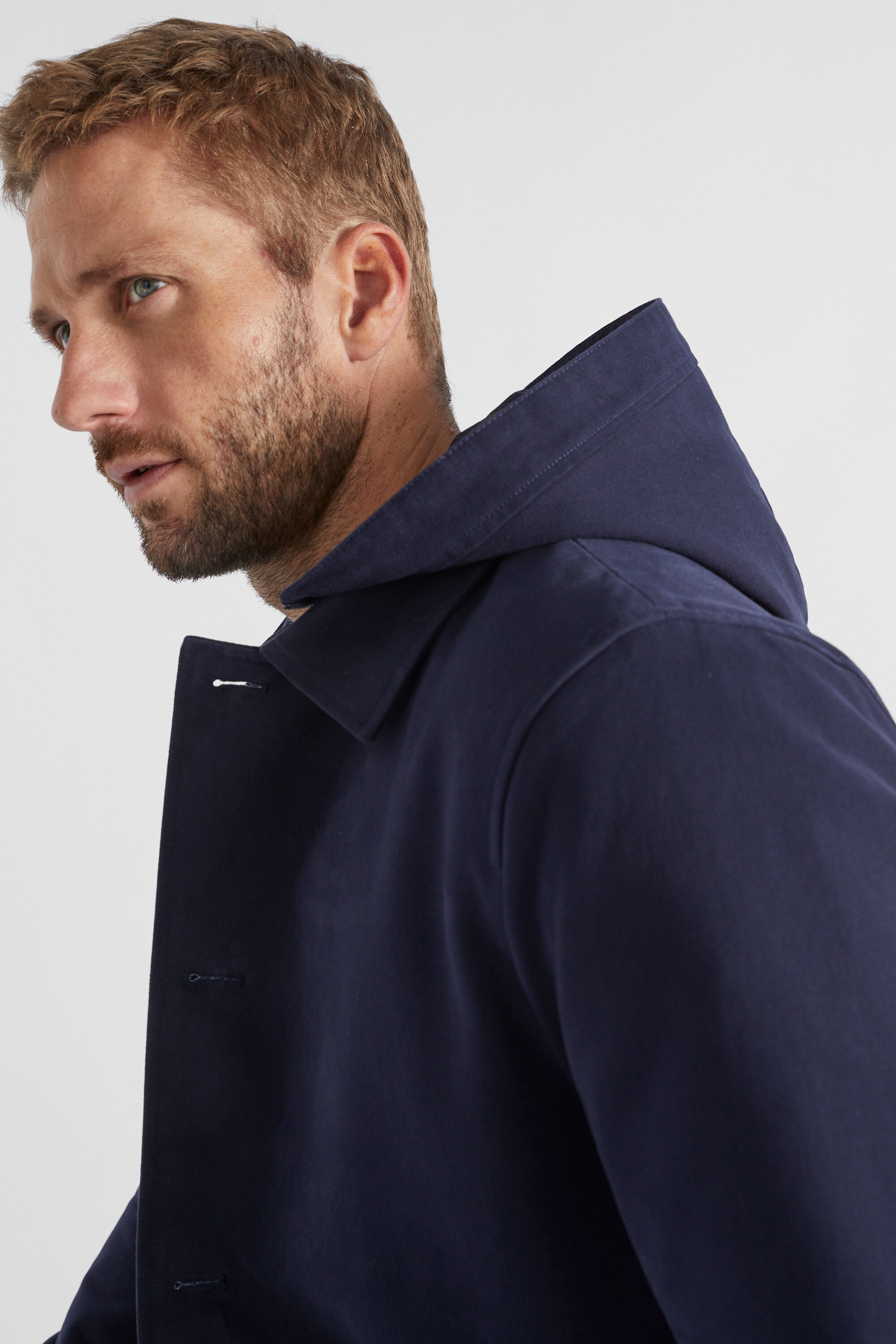 Hooded car coat top