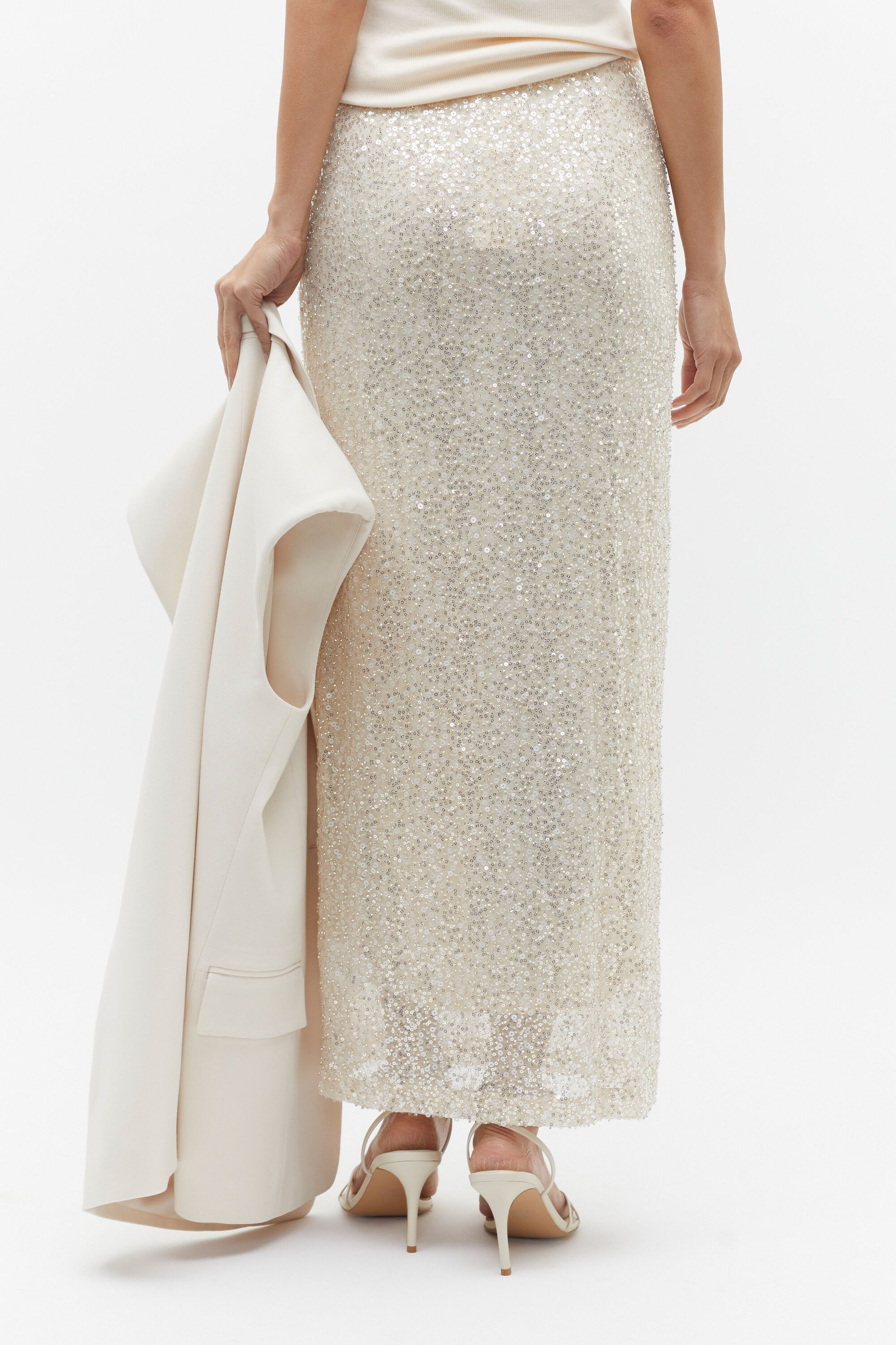 Sequin Mesh Skirt