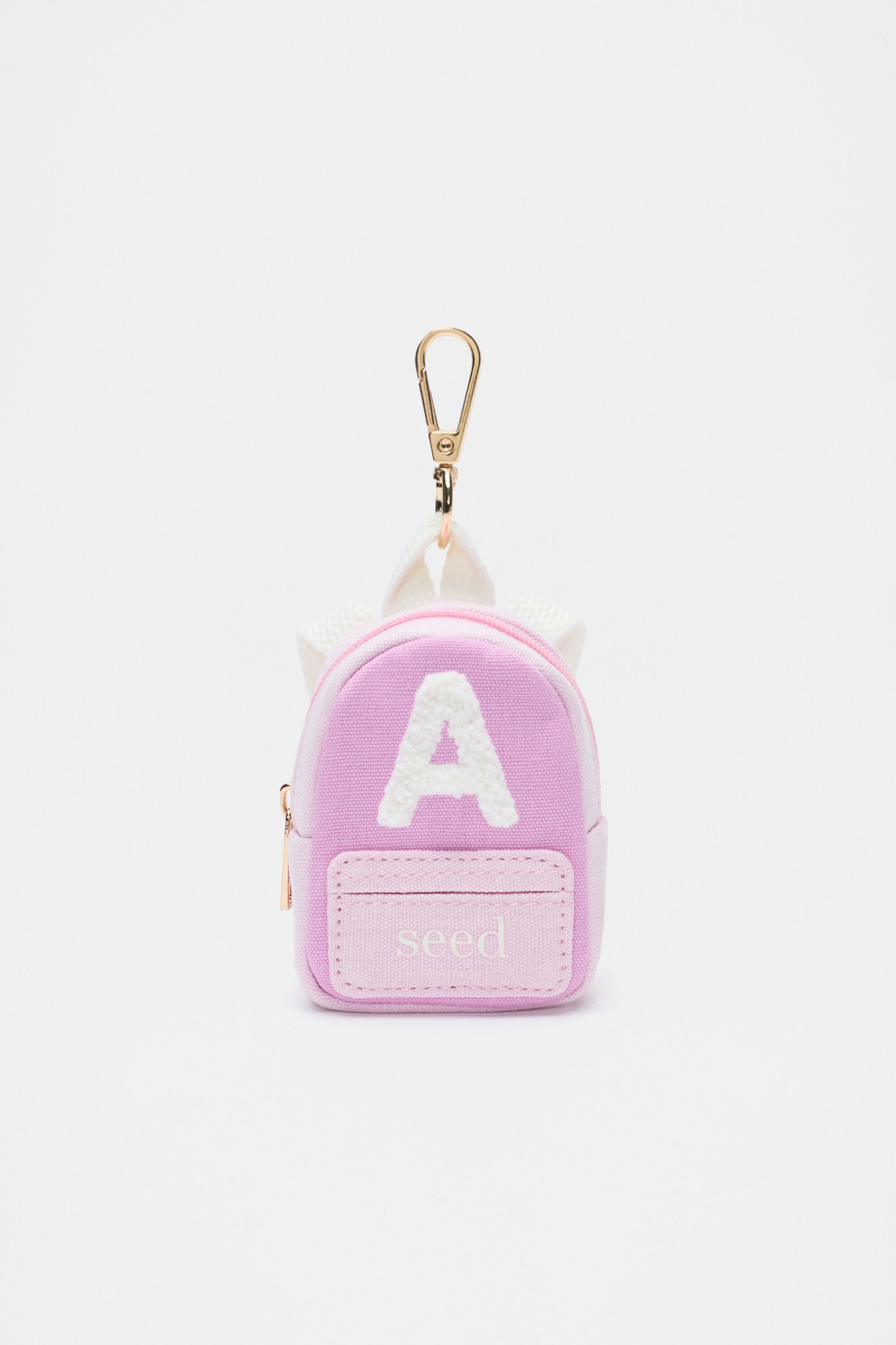 Mini Backpack Initial Keyring