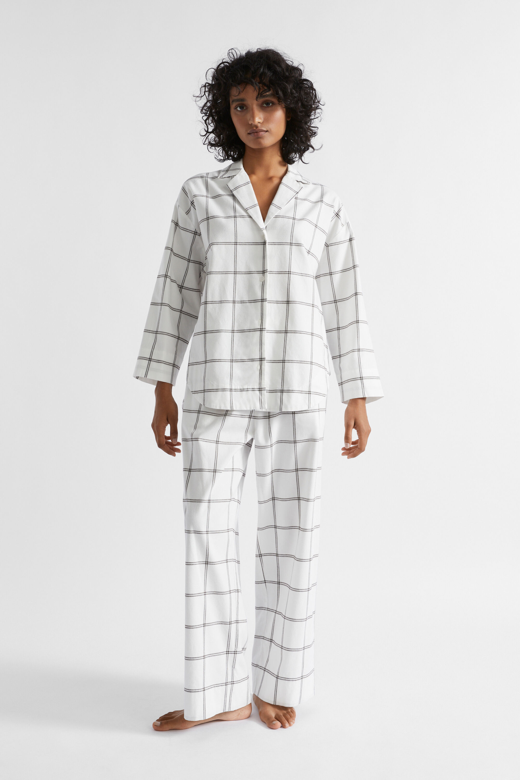 Flannelette Shirt and Pant PJ Set