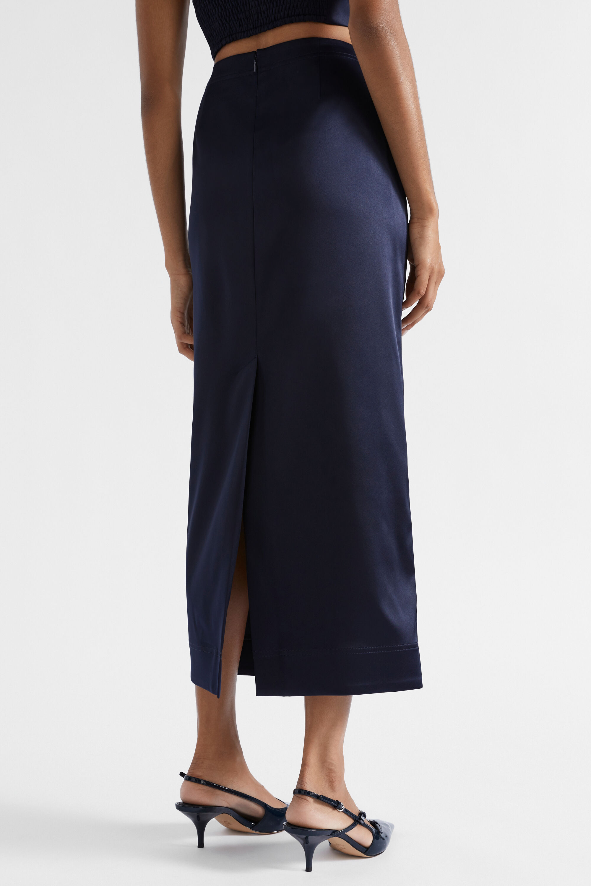 Seed silk midi skirt new arrivals