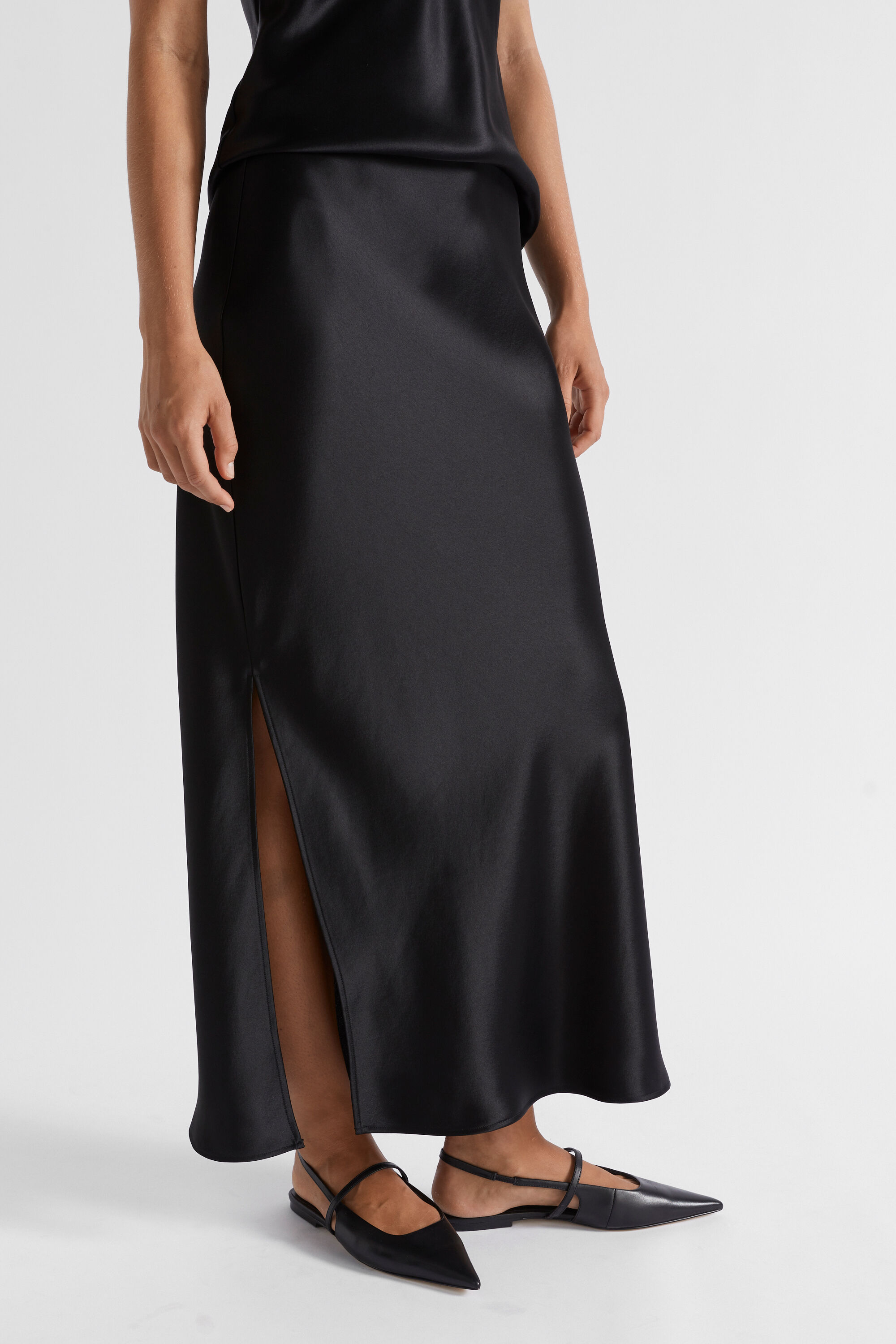 Seed silk midi skirt cheap