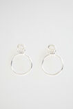 Interlock Ring Earring  Silver  hi-res