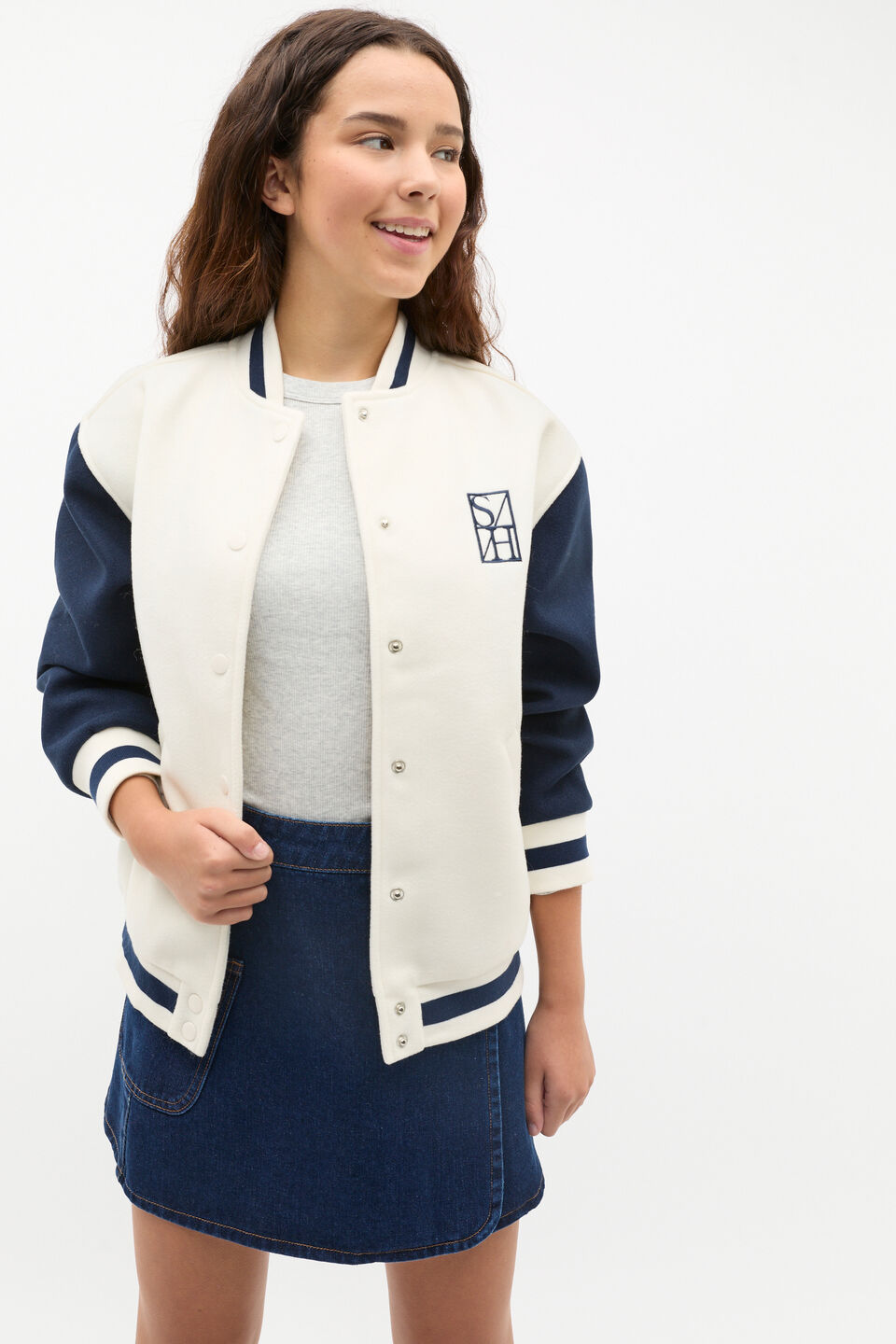 Relaxed Bomber Jacket  Light Cream