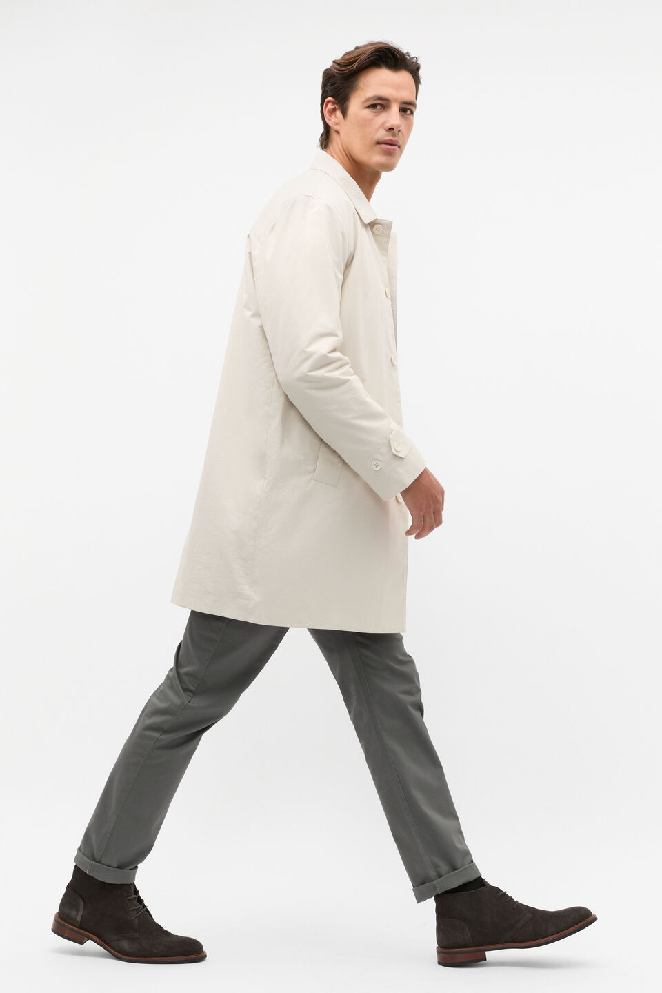 Car Coat  Pebble