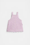 Scallop Tweed Pinafore  Soft Lilac  hi-res