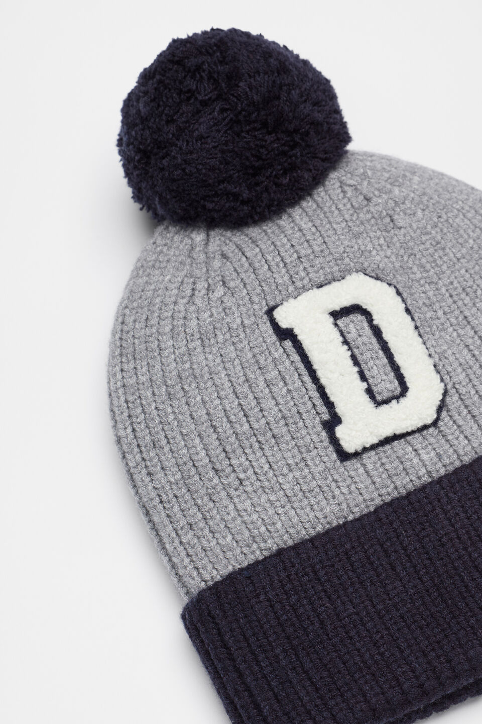 Colourblock Initial Beanie  D