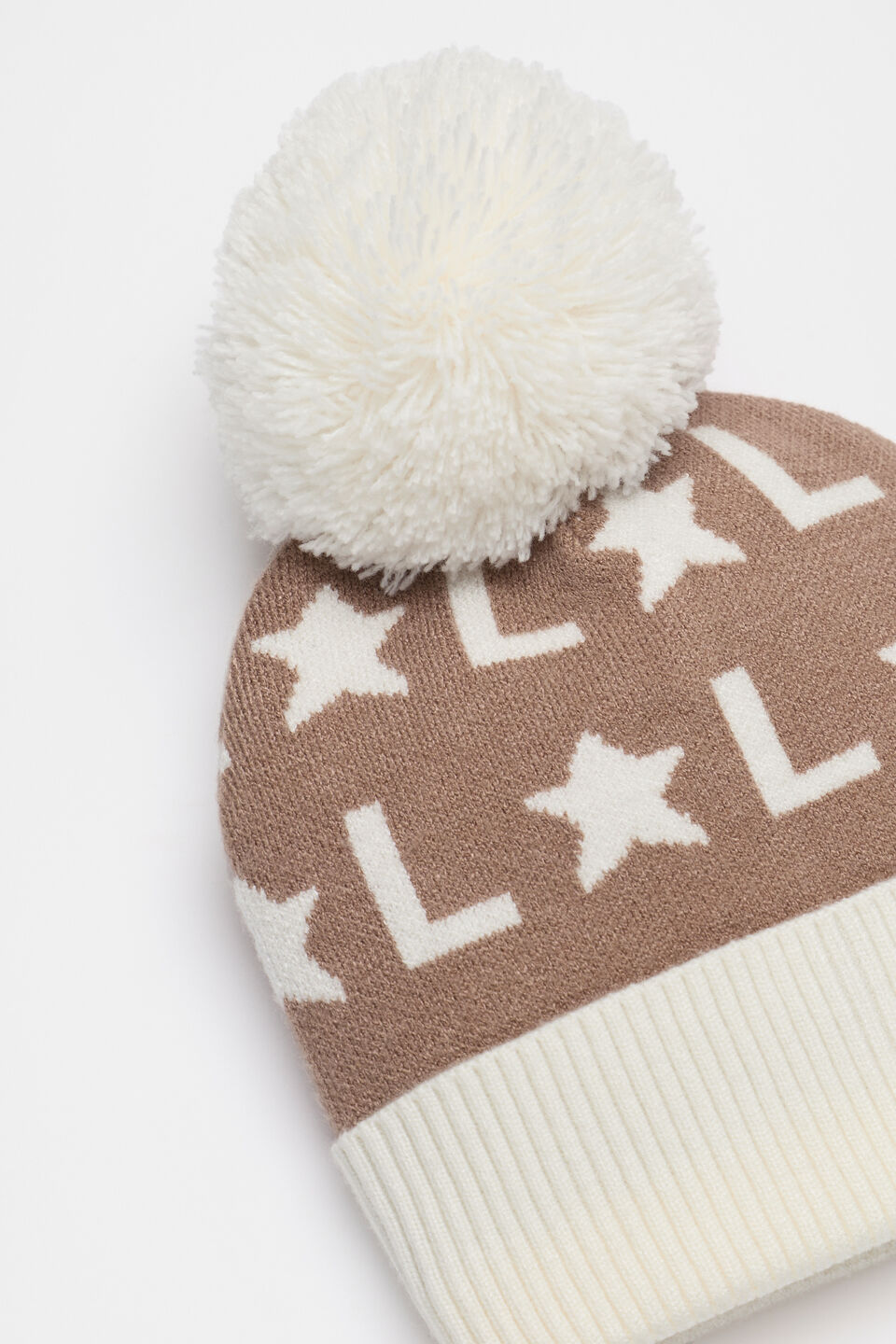 Star Initial Beanie  L
