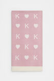 Heart Initial Blanket  K  hi-res