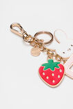 Bunny Initial Charm Keyring  F  hi-res