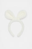 Fluffy Knot Bunny Ears Head Band  Classic Cream  hi-res