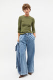 Core Rib Crew Neck Top  Rainforest  hi-res
