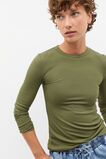Core Rib Crew Neck Top  Rainforest  hi-res