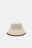 Fabric Woven Bucket Hat  Dark Espresso  hi-res