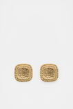 Square Vintage Stud  Gold  hi-res