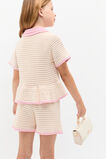 Crochet Button Top  Chiffon  hi-res