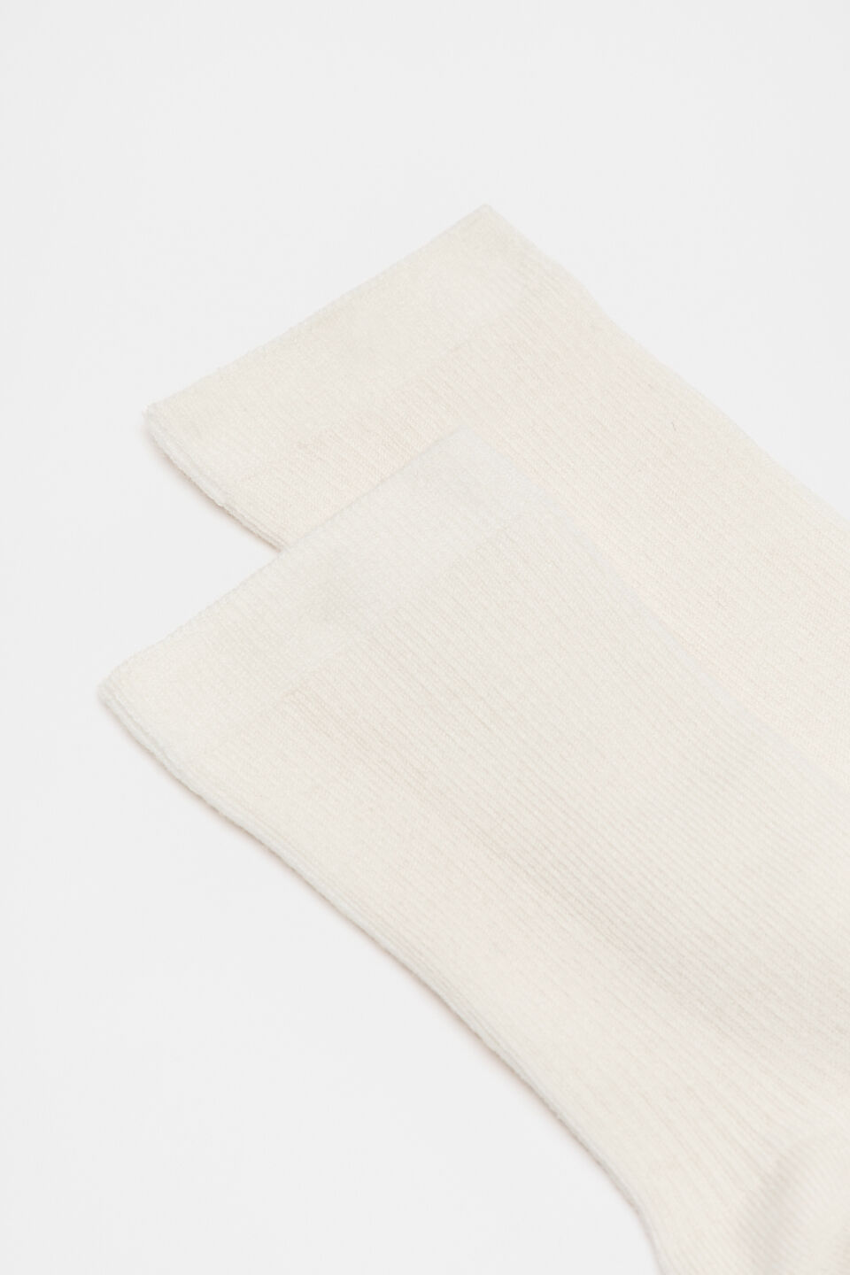 Cosy Rib Crew Sock  Cream