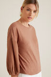 Textured Blouson Top    hi-res
