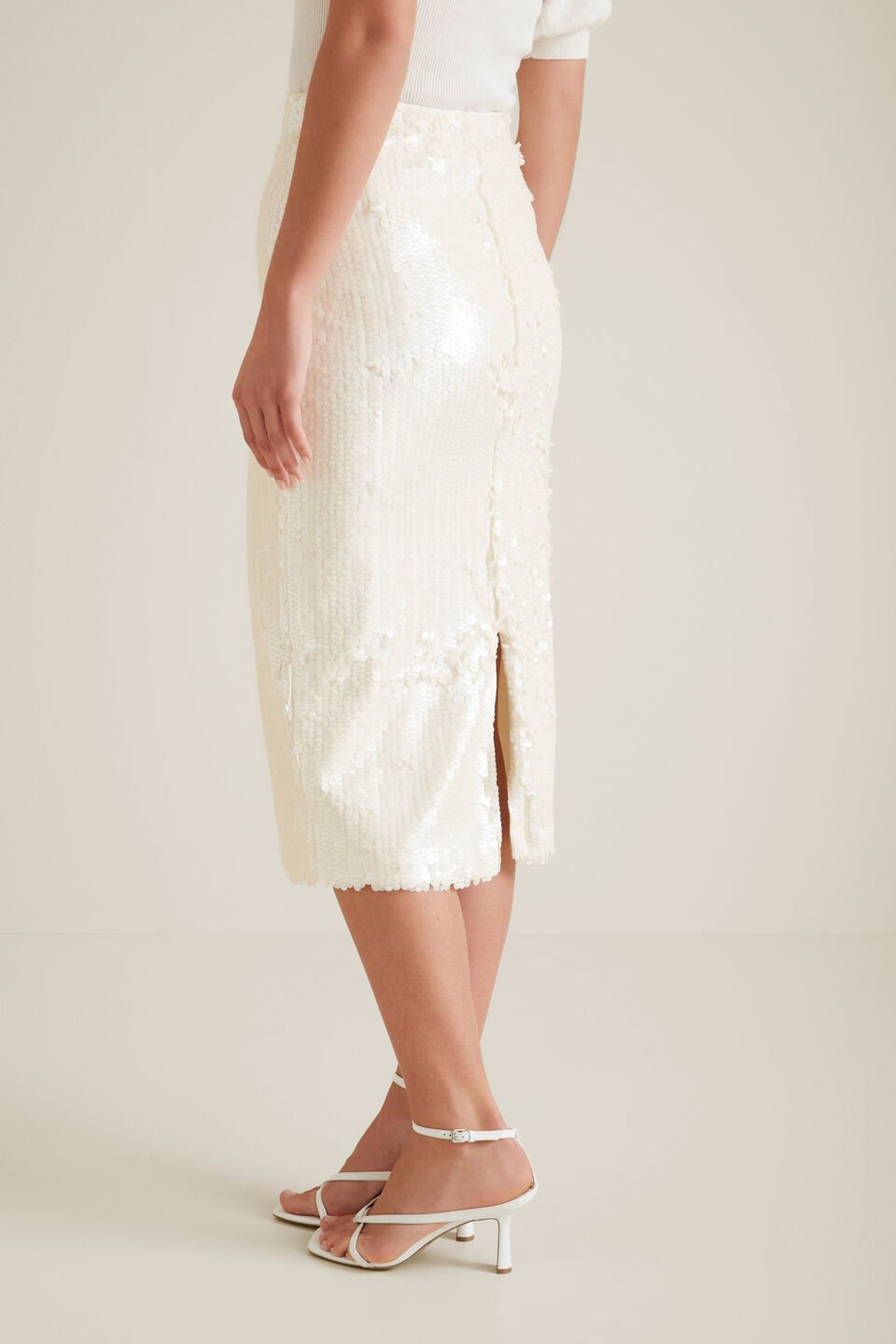 Sequin Midi Skirt  
