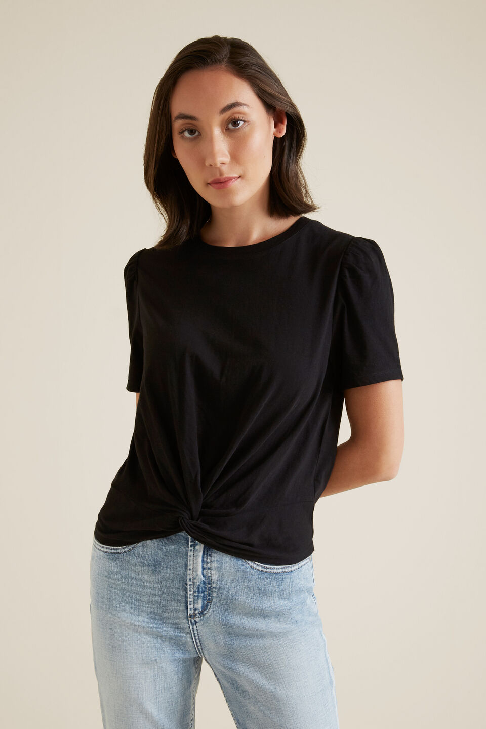 Knot Front Tee  