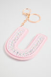 Jewel Initial Keyring  U  hi-res