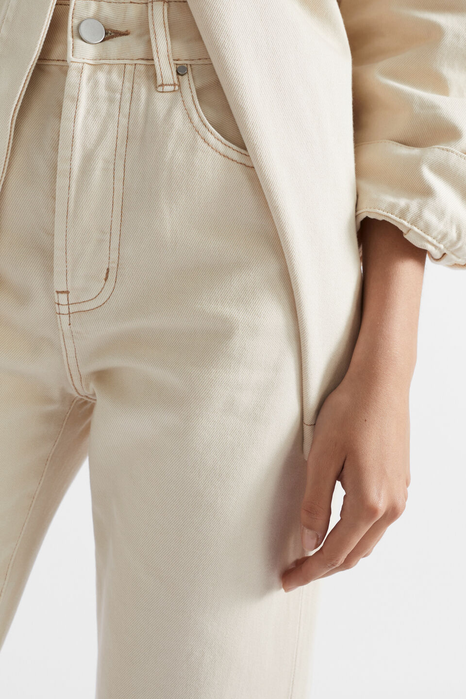 Long Length High Waist Jean  Magnolia