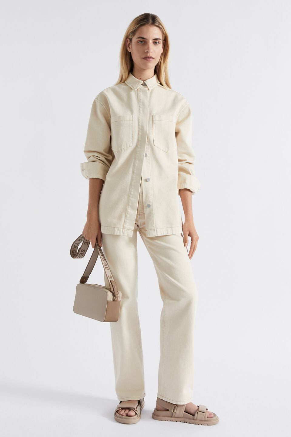 Long Length High Waist Jean  Magnolia