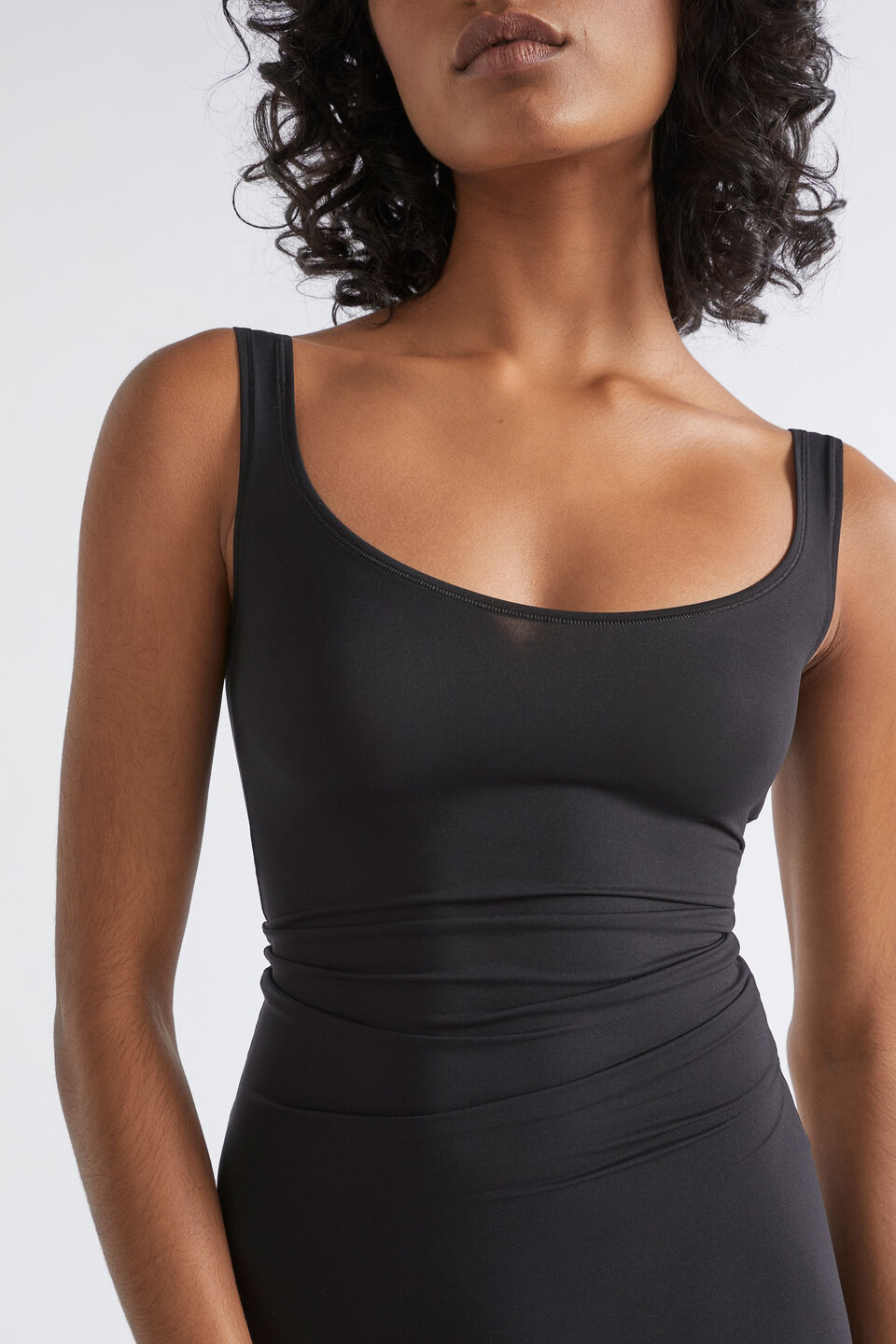 Basic Slip Dress  Black