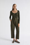 Sweetheart Fitted Rib Knit  Dark Fern  hi-res