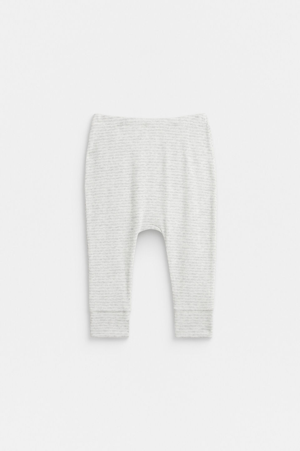 Core Rib Logo Legging  Grey Marle Stripe