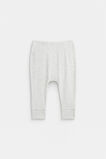 Core Rib Logo Legging  Grey Marle Stripe  hi-res