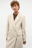 Wool Trench Maxi Coat  Oat Marle  hi-res