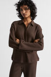Waffle Long Sleeve and Pant PJ Set  Coffee Marle  hi-res