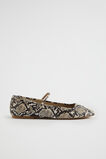Kai Python Print Ballet Flat  Natural  hi-res