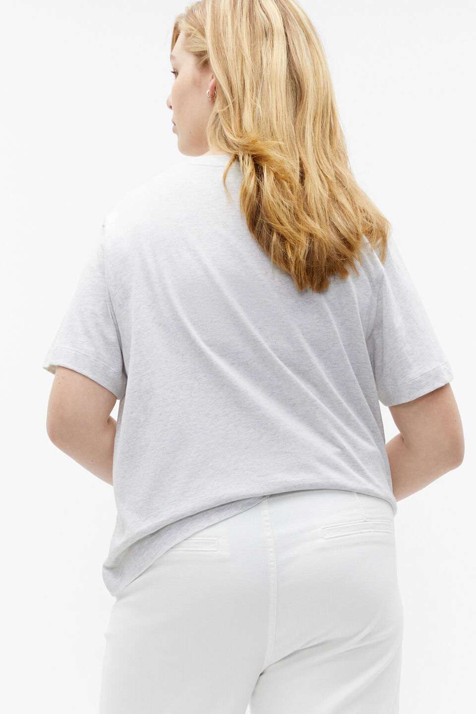 Core Neat Tee  Light Grey Marle