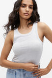 Core Fitted Tank  Light Grey Marle  hi-res