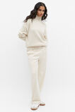 Mock Neck Oversized Knit  Vanilla Cream Marle  hi-res