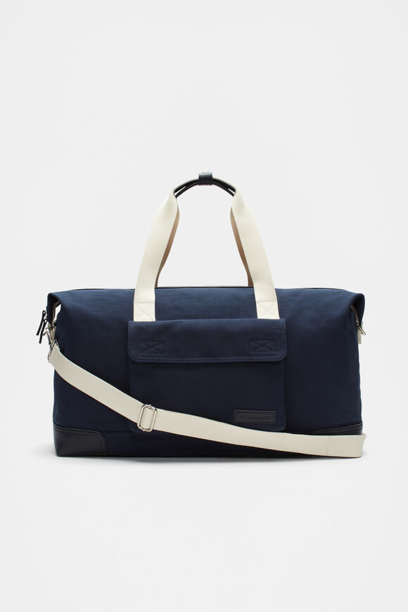Canvas Weekender Bag  Midnight Blue  hi-res