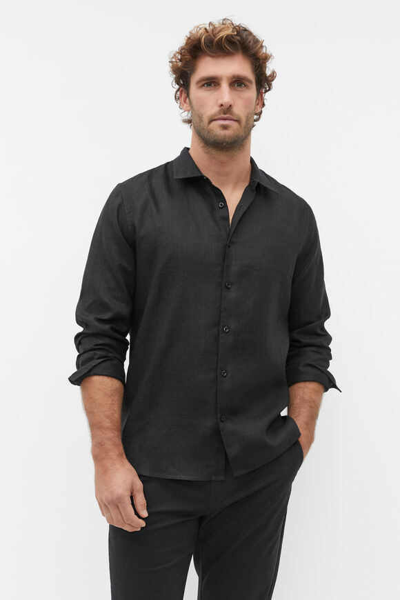 Linen Shirt  True Black  hi-res