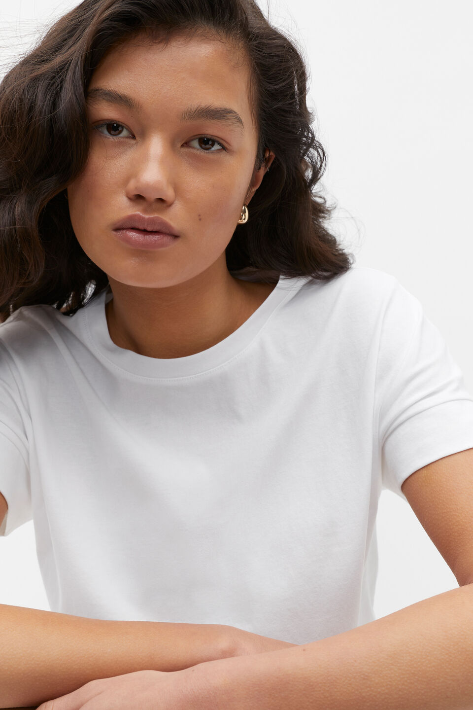 Core Longline Tee  Whisper White