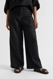 Core Linen Palazzo Pant  Black  hi-res