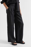 Core Linen Palazzo Pant  Black  hi-res